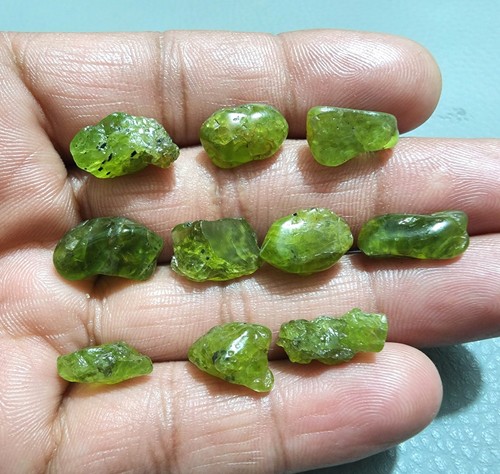 Lot pcs green peridot - pcs,