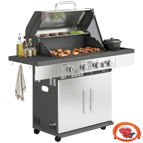 Outsunny burner gas - outsunny, bbq