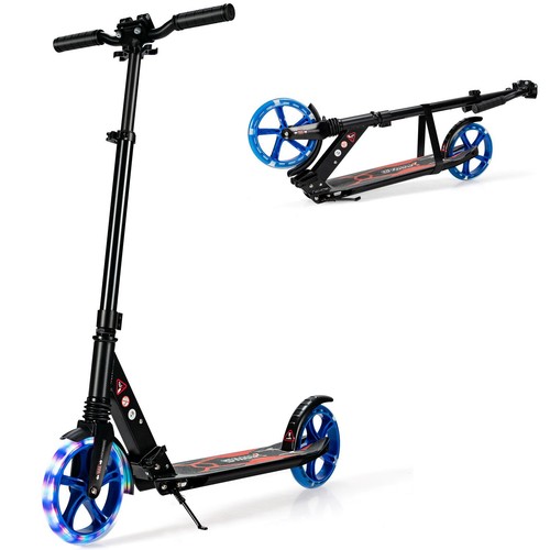 Folding kick scooter with - folding,
