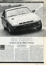1981 PORSCHE 924 TURBO 5 PG