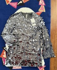 Zara BNWT SEQUINNED SHORT