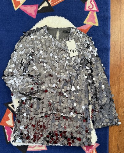 Zara bnwt sequinned - zara,