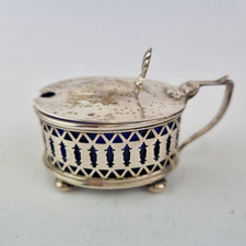 Antique Solid Silver Mustard