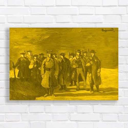 Portrait soldiers yellow - of,