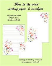 "Free in the wind"  - A5 Letter Writing Paper and envelopes (envelopes optional)
