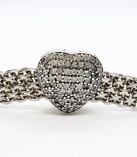 Sparkling Love Heart Charm For