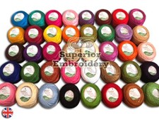 New Pack 40 x Anchor Pearl Cotton Embroidery Crochet Thread balls size 8, 85m UK