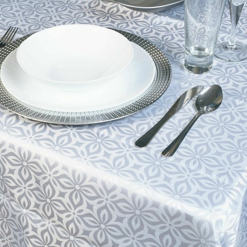 Damask white flower - white,