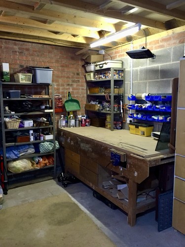 Large garage workshop - large, bench
