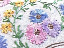 Vintage White Linen Hand