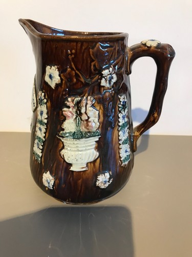 Measham pottery bargeware jug - bargeware,