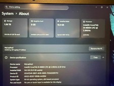 HP Omen 17" 144Hz i9-9880H