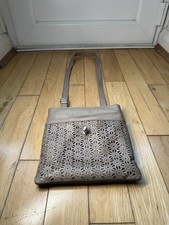 Excellent Condition: Hotter Ladies Grey/Beige Shoulder Bag