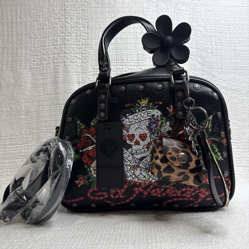Hardy black satchel bag - black,