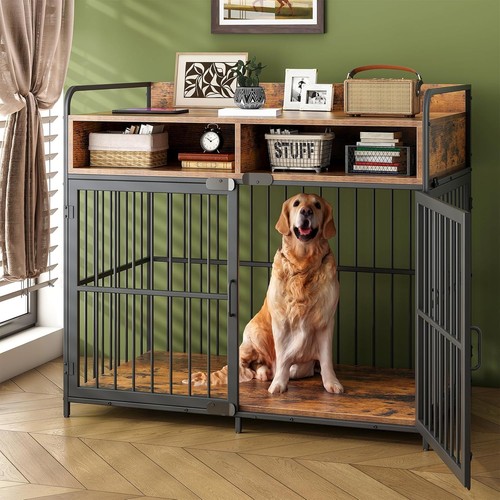 Large dog crate furniture - large,