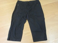 Ladies BHS black cotton crop