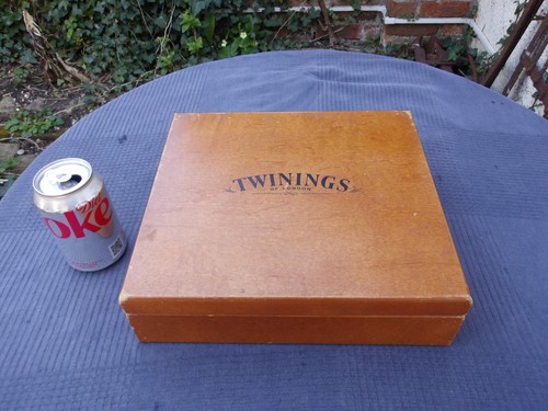 Vintage wooden twinings - vintage, tea