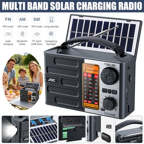 Handheld solar radio led - solar,