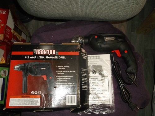 Ironton 2in hammer drill - 1/2in.,