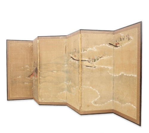 Japanese panel byobu folding - 6-panel,