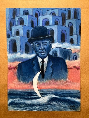 Rene magritte drawing - drawing, on