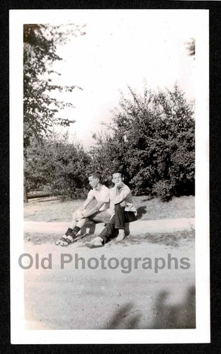 Handsome young men - handsome, roadside