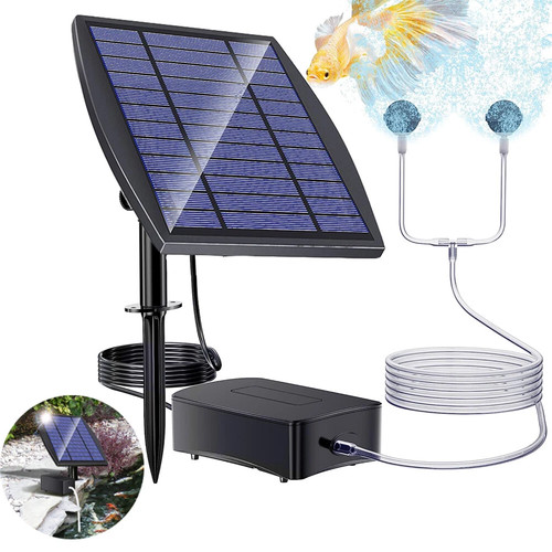 Solar power oxygenator pond - oxygenator,