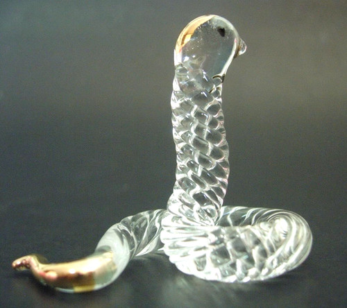 Hand blown glass snake - hand,