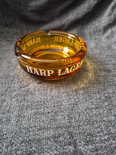 Vintage harp lager green glass - vintage,