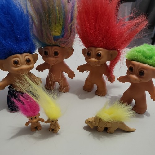 Vintage retro troll dolls - -,