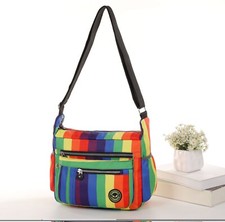 Season Design Crinkle Nylon S-Medium Messenger Cross Body Shoulder Woman Bag UK