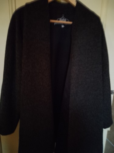 Alpaca swing coat dark grey - coat.,