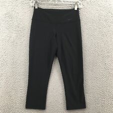 Nike Dri-Fit Capri Leggings Womens XS (actual 25x20) Black Mid Rise Pull On