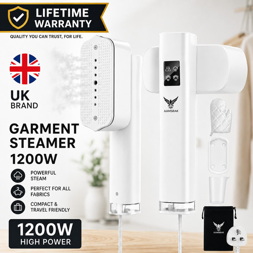 Garment steamer iron - 2-in-1,