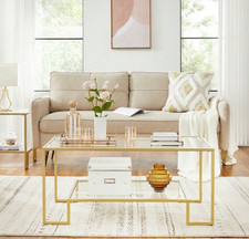 Glass Coffee Table, Storage