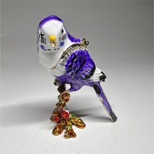 Purple budgie shaped - budgie,