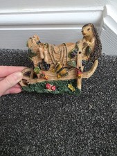 Garden Wooden Wheelbarrow Flower Planter Ornamental Plant Pot