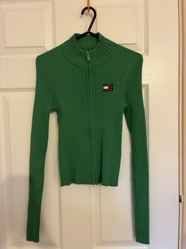 Tommy jeans green ribbed