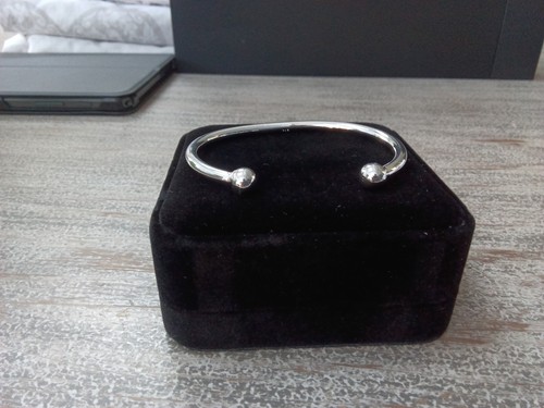 Silver s925 torque bangle - silver,