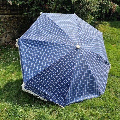 Vintage retro blue checked - blue,