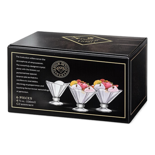 Clear glass dessert - glass,