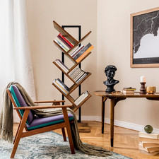 Tier tree bookshelf floor - tree, bookshelf,floor