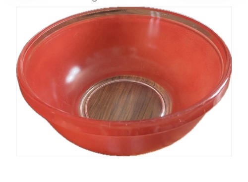 Phoenix red pyrex - pyrex, bowl