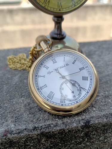 Vintage engraved brass - brass, elgin