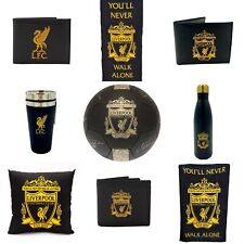 Liverpool FC Official Black and Gold Theme Merchandise Gift LFC Crest YNWA