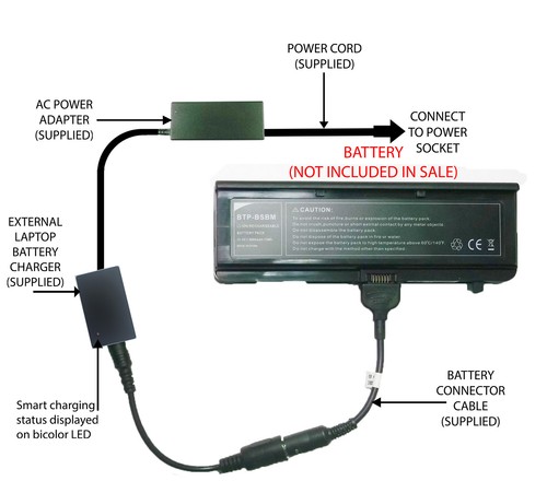 External laptop battery - external,