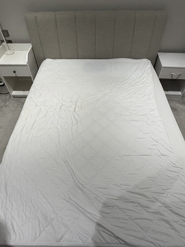 Upholstered double bed frame - double,
