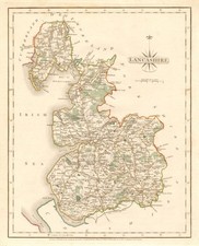 Antique county map of