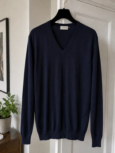 John smedley navy neck - john,
