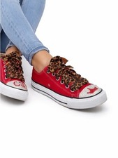 Custom Red Converse Shoes